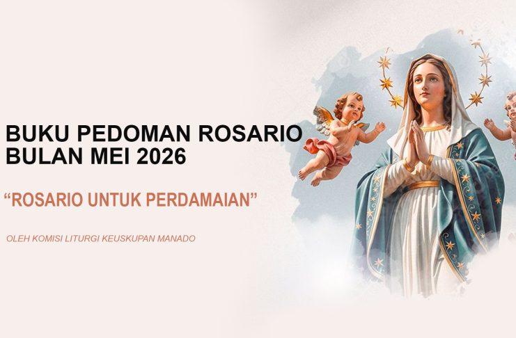 Buku Pedoman Rosario Bulan Mei 2026, Oleh Komisi Liturgi Keuskupan Manado