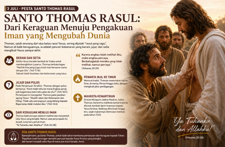 Santo Thomas Rasul: Dari Keraguan Menuju Pengakuan Iman yang Mengubah Dunia