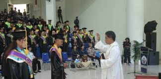 RD. Jacob Adilang Hadiri Wisuda Polnustar, Gereja Hadir Mendukung Dunia Pendidikan