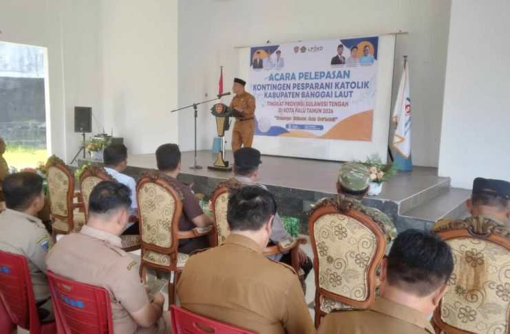 Pemkab Banggai Laut Lepas Kontingen Pesparani Katolik ke-I Tingkat Provinsi Sulawesi Tengah Tahun 2026